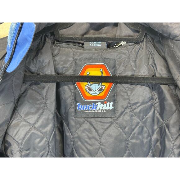 Backhill Snowboarding Co Kids XXL 14 Blue Winter Ski Snow Jacket Hooded - Picture 6 of 16